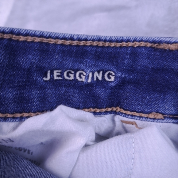 American Eagle Outfitters Blue Distressed Skinny Jeans - Picture 6 of 16